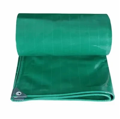 Zelená PVC plachta potažená nožem